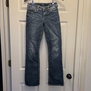 Silver Jeans Women's Boot Cut Jeans in Faded Blue